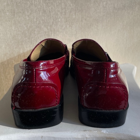 Red Patent Leather Liz Claiborne Flex Loafers - Picture 5 of 5